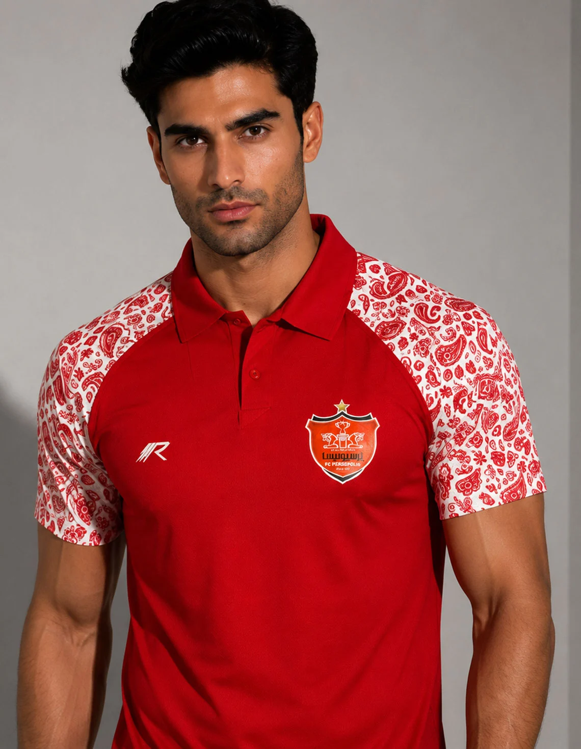 تی شرت هواداری فوتبال مردانه Red Style Red Persepolis Fan M