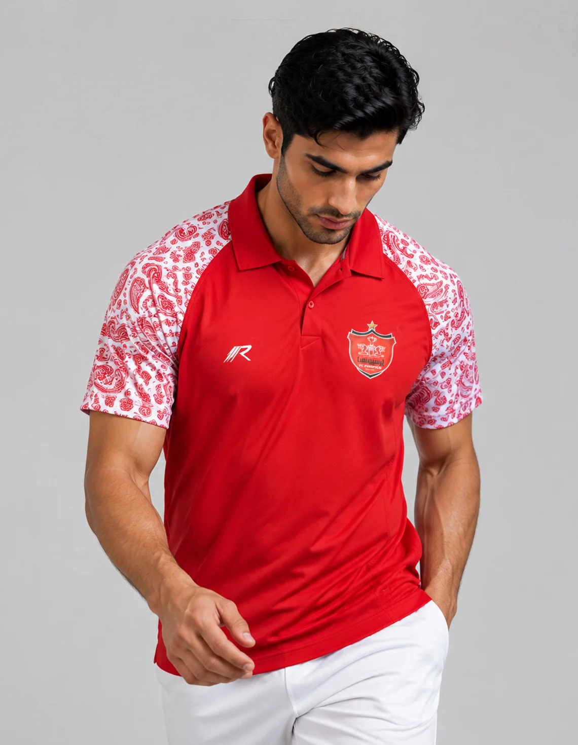 تی شرت هواداری فوتبال مردانه Red Style Red Persepolis Fan M